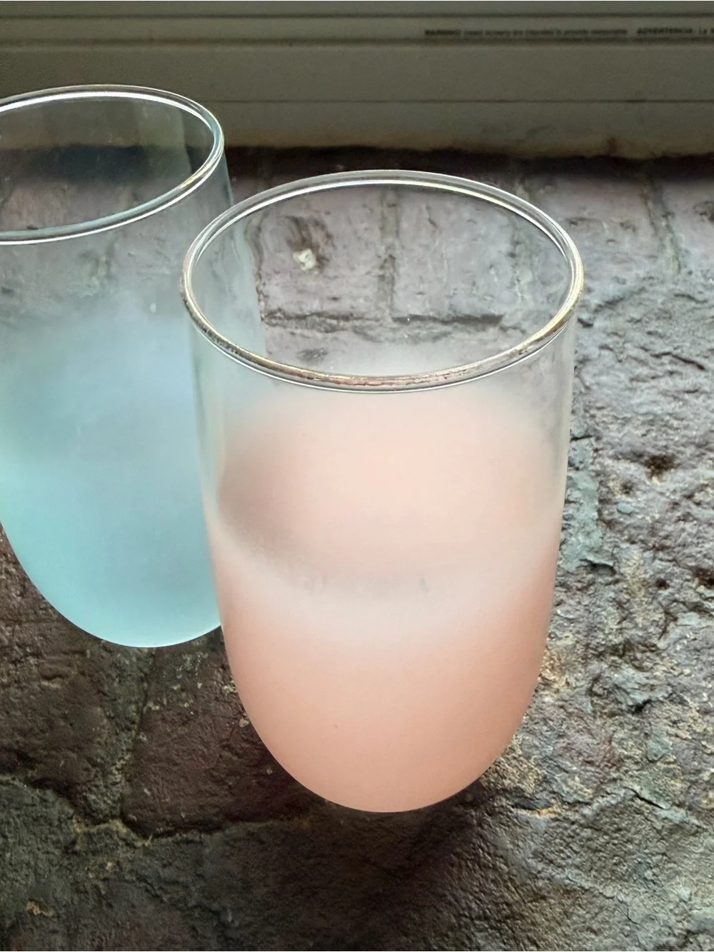 Midcentury modern Blendo drinking glasses multi color set of 4